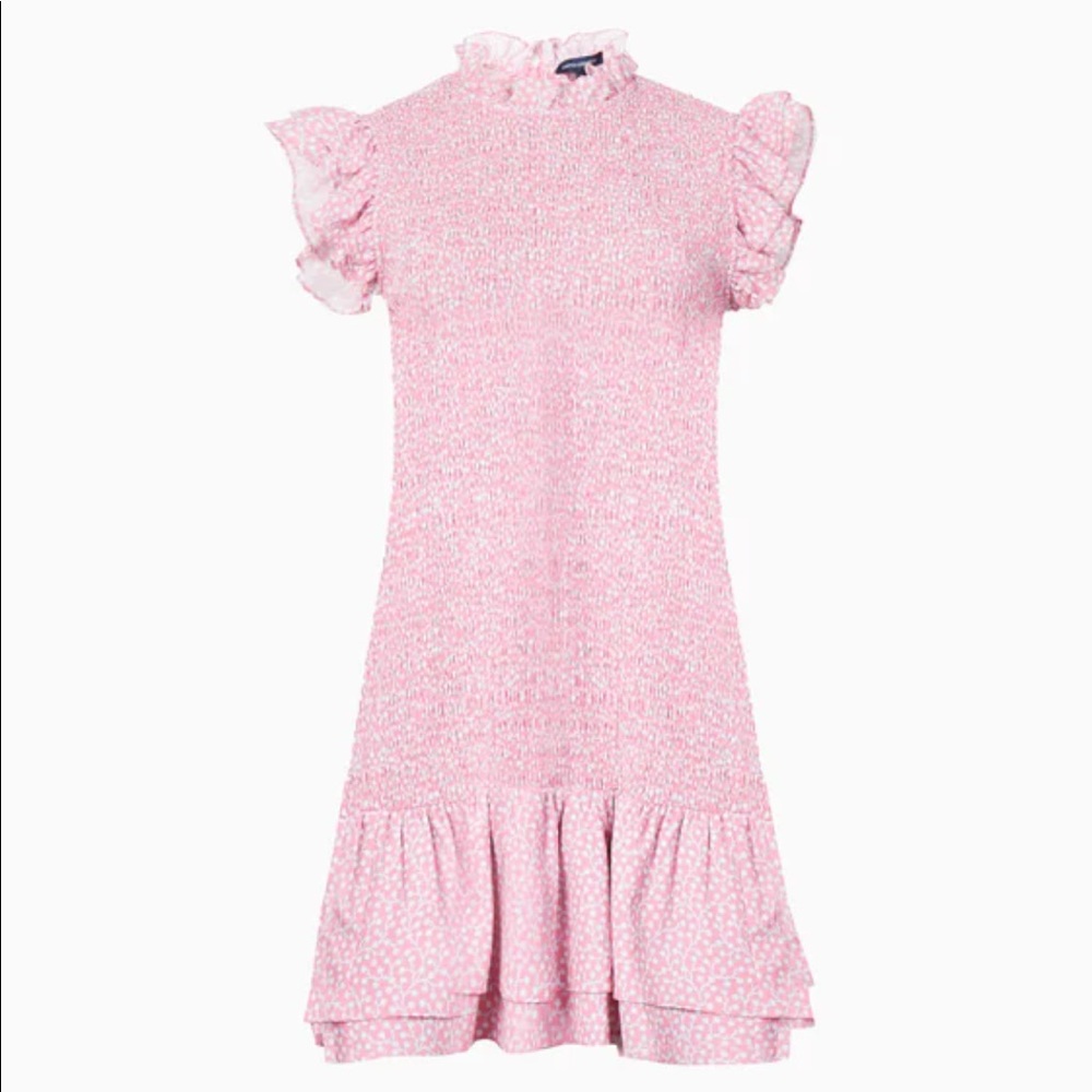 French Connection ELAO VERONA CREPE SMOCKED DRESS